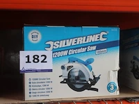 Elektrische handcirkelzaagmachine silverline, 1200w - afbeelding 1 van  2