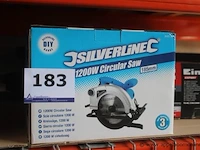 Elektrische handcirkelzaagmachine silverline, 1200w - afbeelding 1 van  2