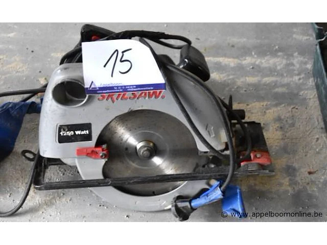 Elektrische handcirkelzaagmachine skilsaw, 1250 watt - afbeelding 1 van  2
