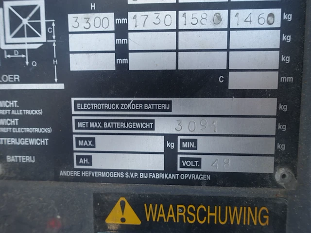 Elektrische heftruck heli - afbeelding 9 van  12