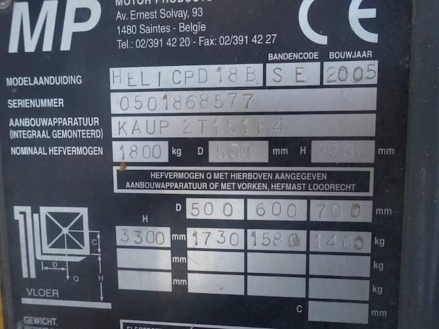 Elektrische heftruck heli - afbeelding 10 van  12