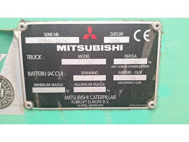 Elektrische heftruck mitsubishi - afbeelding 2 van  10
