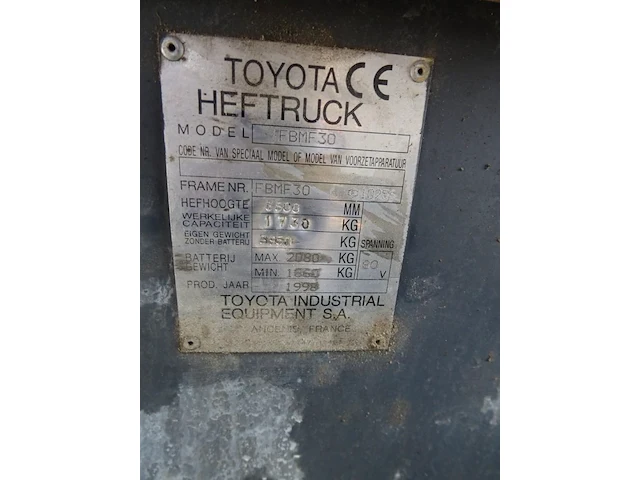 Elektrische heftruck toyota - afbeelding 10 van  12