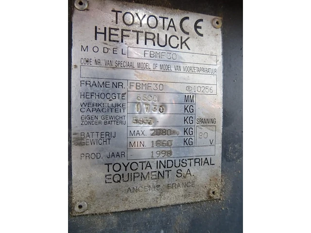 Elektrische heftruck toyota - afbeelding 11 van  12