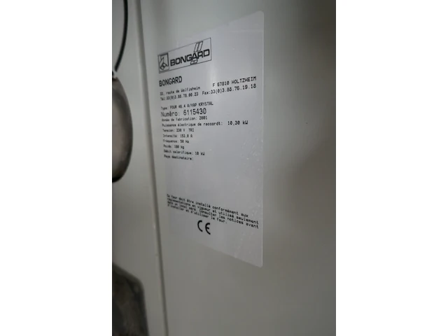 Elektrische heteluchtoven bongard + rvs onderstel - afbeelding 7 van  7