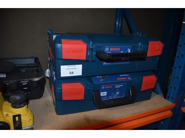 Elektrische houtschaafmachine powerplus powx1110, 2 lege gereedschapskoffers bosch - afbeelding 6 van  7
