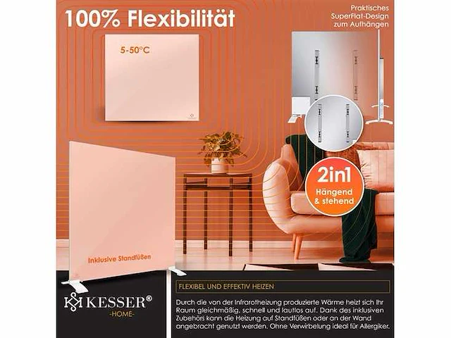 Elektrische kachel - 350 w - afbeelding 2 van  7