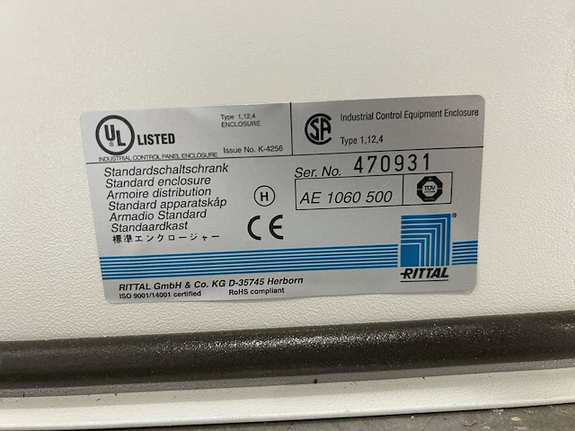 Elektrische kast voor brandsturing 60x60x21cm - afbeelding 8 van  9