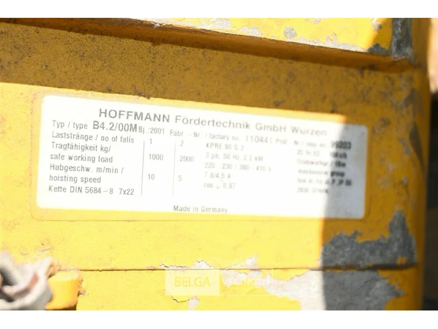 Elektrische kettingtakel hoffmann - afbeelding 4 van  7