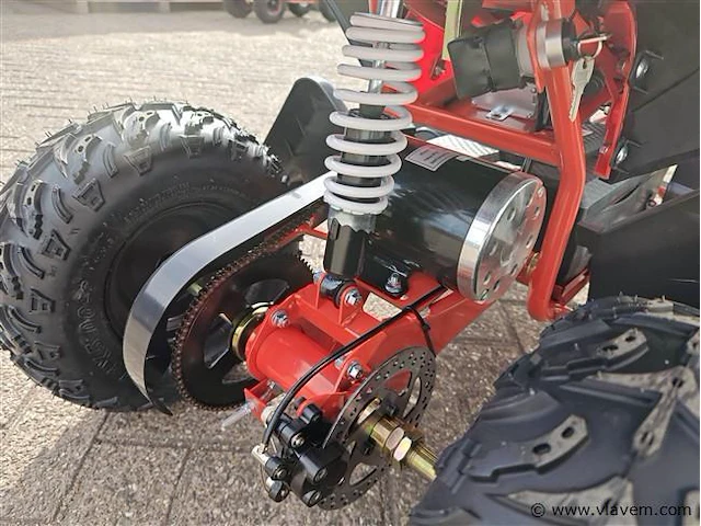Elektrische kinderquad 1000w rood - afbeelding 4 van  22