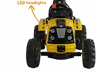 Elektrische kindertractor 12v - 3 tot 6 jaar - geel (nieuw) - afbeelding 3 van  7