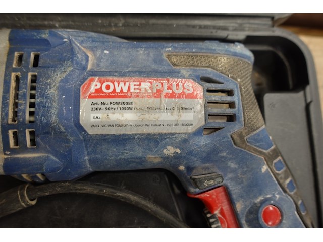 Elektrische klopboormachine samen met pneumatische nagelschieter powerplus - afbeelding 4 van  4