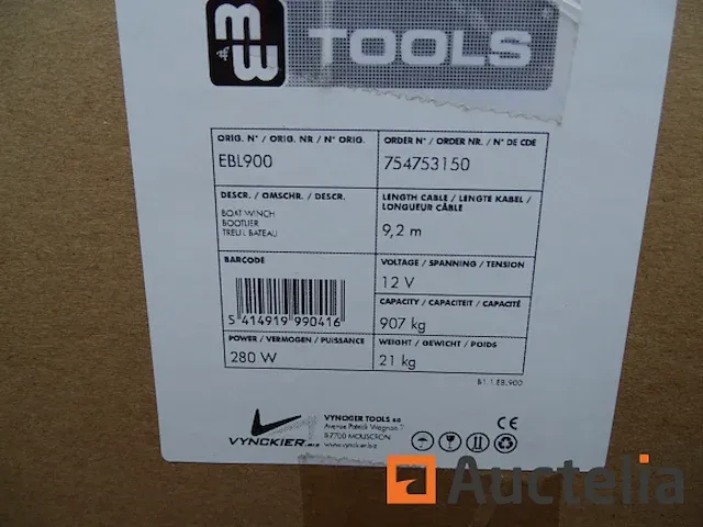 Elektrische lier metalwork ebl900 kabel voor 4 x 4 - afbeelding 4 van  6