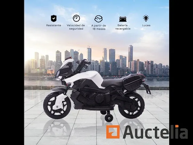 Elektrische motorfiets kind 18-48 maanden 6v - afbeelding 3 van  9