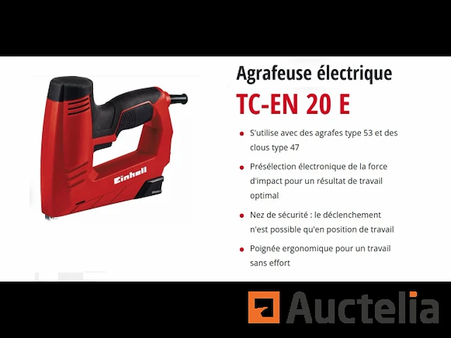 Elektrische nietmachine spijkermachine einhell tc-en 20 - afbeelding 1 van  2