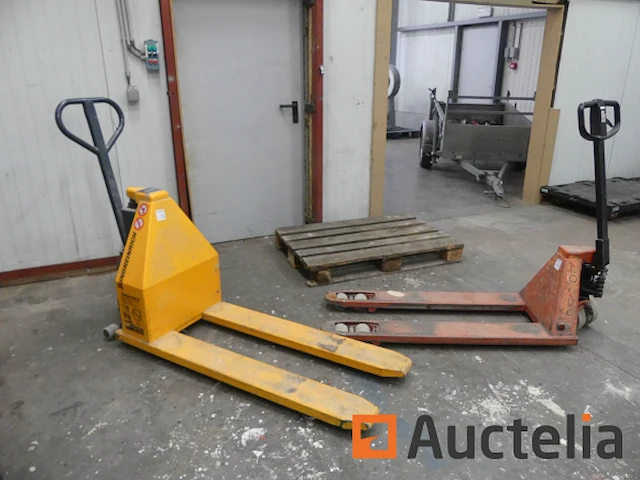 Elektrische palletwagen + handmatige palletwagen - afbeelding 5 van  8