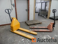 Elektrische palletwagen + handmatige palletwagen - afbeelding 5 van  8