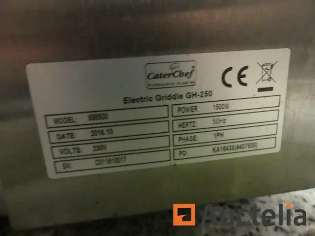 Elektrische plancha caterchef gh250 - afbeelding 3 van  4