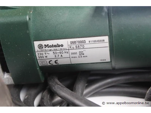 Elektrische platenschaar metabo, ku6870 - afbeelding 2 van  2