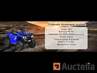 Elektrische quad voor kinderen 3 km/h koplampen muziek mp3 usb - afbeelding 4 van  5