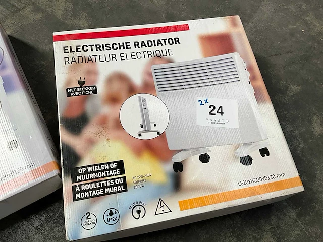 Elektrische radiator (2x) - afbeelding 2 van  3