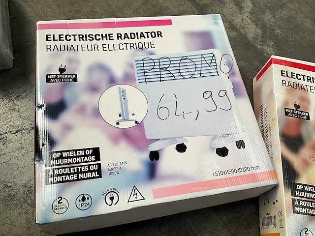 Elektrische radiator (2x) - afbeelding 3 van  3