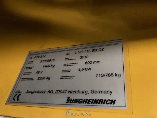 Elektrische reachtruck jungheinrich - afbeelding 3 van  17