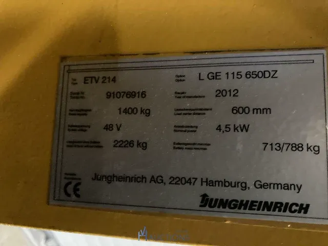 Elektrische reachtruck jungheinrich - afbeelding 4 van  17