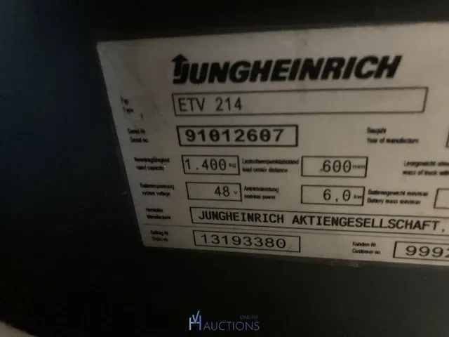 Elektrische reachtruck jungheinrich - afbeelding 3 van  16