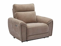 Elektrische relaxfauteuil in taupe stof - afbeelding 8 van  12