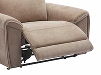 Elektrische relaxfauteuil in taupe stof - afbeelding 11 van  12