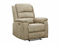 Elektrische relaxfauteuil in taupe stof - afbeelding 3 van  20