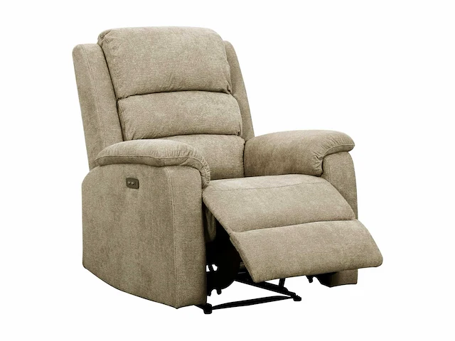 Elektrische relaxfauteuil in taupe stof - afbeelding 6 van  20