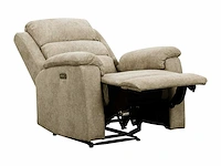 Elektrische relaxfauteuil in taupe stof - afbeelding 7 van  20