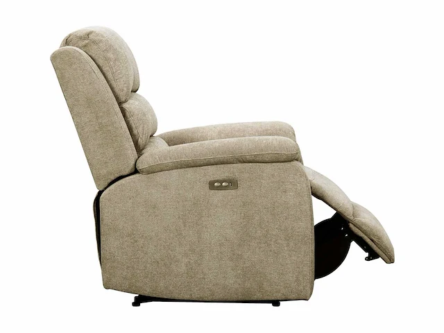 Elektrische relaxfauteuil in taupe stof - afbeelding 8 van  20