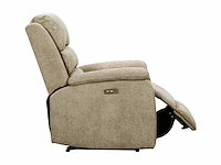 Elektrische relaxfauteuil in taupe stof - afbeelding 8 van  20