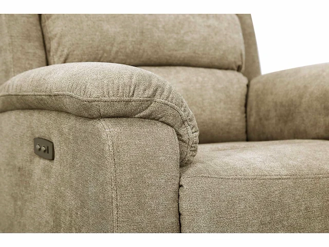 Elektrische relaxfauteuil in taupe stof - afbeelding 9 van  20