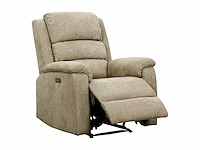 Elektrische relaxfauteuil in taupe stof - afbeelding 15 van  20