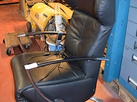 Elektrische relaxzetel zwart leder h&h - afbeelding 5 van  7
