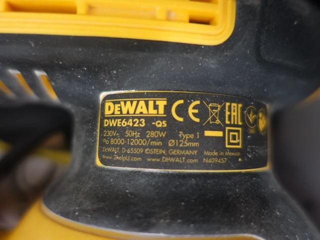 Elektrische schuurmachine dewalt - afbeelding 2 van  2