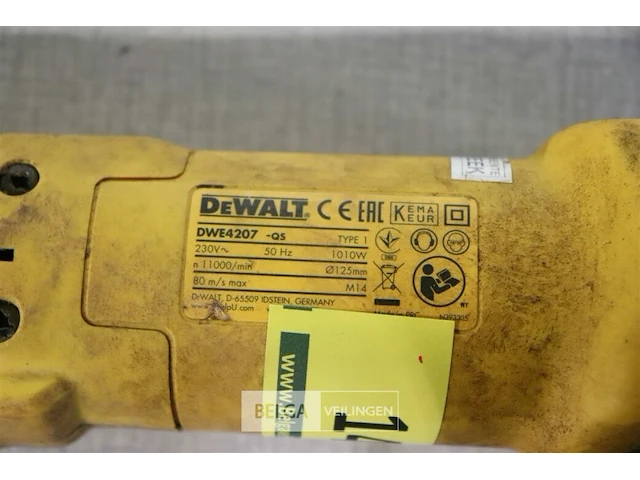 Elektrische slijpschijf dewalt (diameter 125) - afbeelding 2 van  2