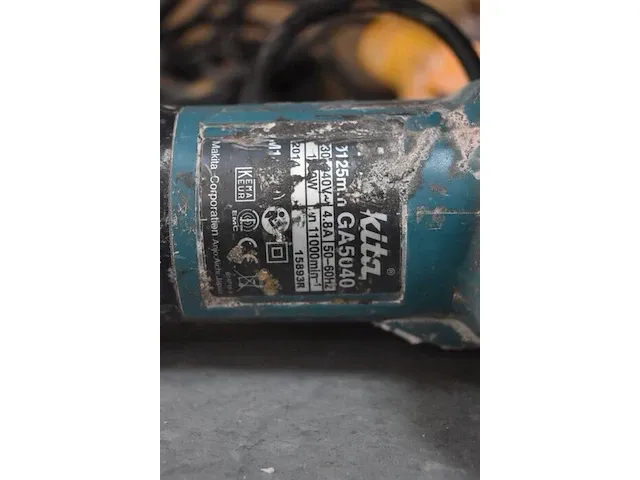Elektrische slijpschijf makita ga5040r , rondschuurder dewalt dwe6423 (15,24) - afbeelding 5 van  8