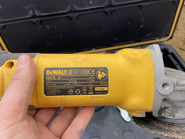 Elektrische slijptol dewalt - afbeelding 3 van  4