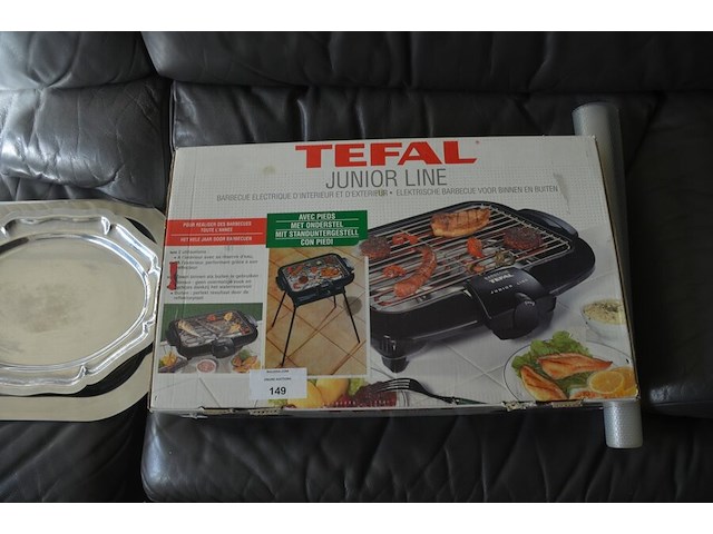 Elektrische tafel barbecue, 2 inox dienplateaus - afbeelding 2 van  7