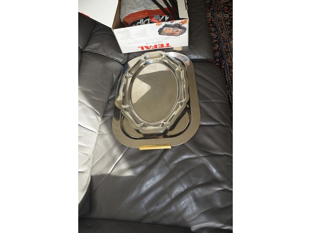 Elektrische tafel barbecue, 2 inox dienplateaus - afbeelding 7 van  7