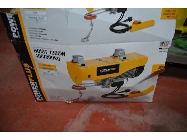 Elektrische takel powerplus powx903 nieuw in doos 1300w - afbeelding 7 van  8