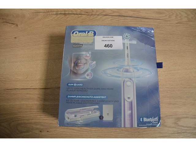 Elektrische tandenborstel braun oral b genius 10200w orchid purple (b435) - afbeelding 1 van  4