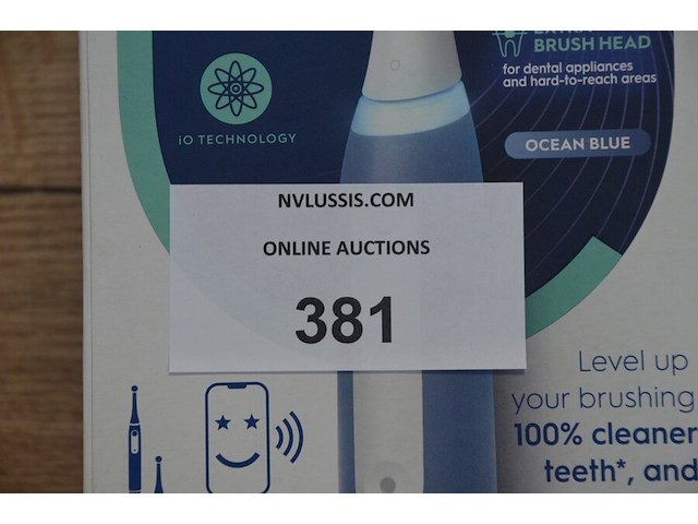 Elektrische tandenborstel braun oral b io my way 10+ years ocean blue (b435) - afbeelding 2 van  4