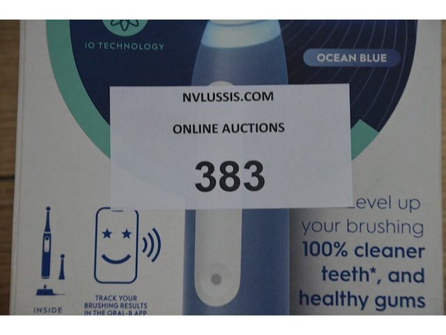 Elektrische tandenborstel braun oral b io my way 10+ years ocean blue (b435) - afbeelding 2 van  4