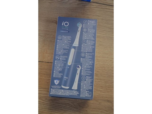 Elektrische tandenborstel braun oral b io my way 10+ years ocean blue (b435) - afbeelding 2 van  3